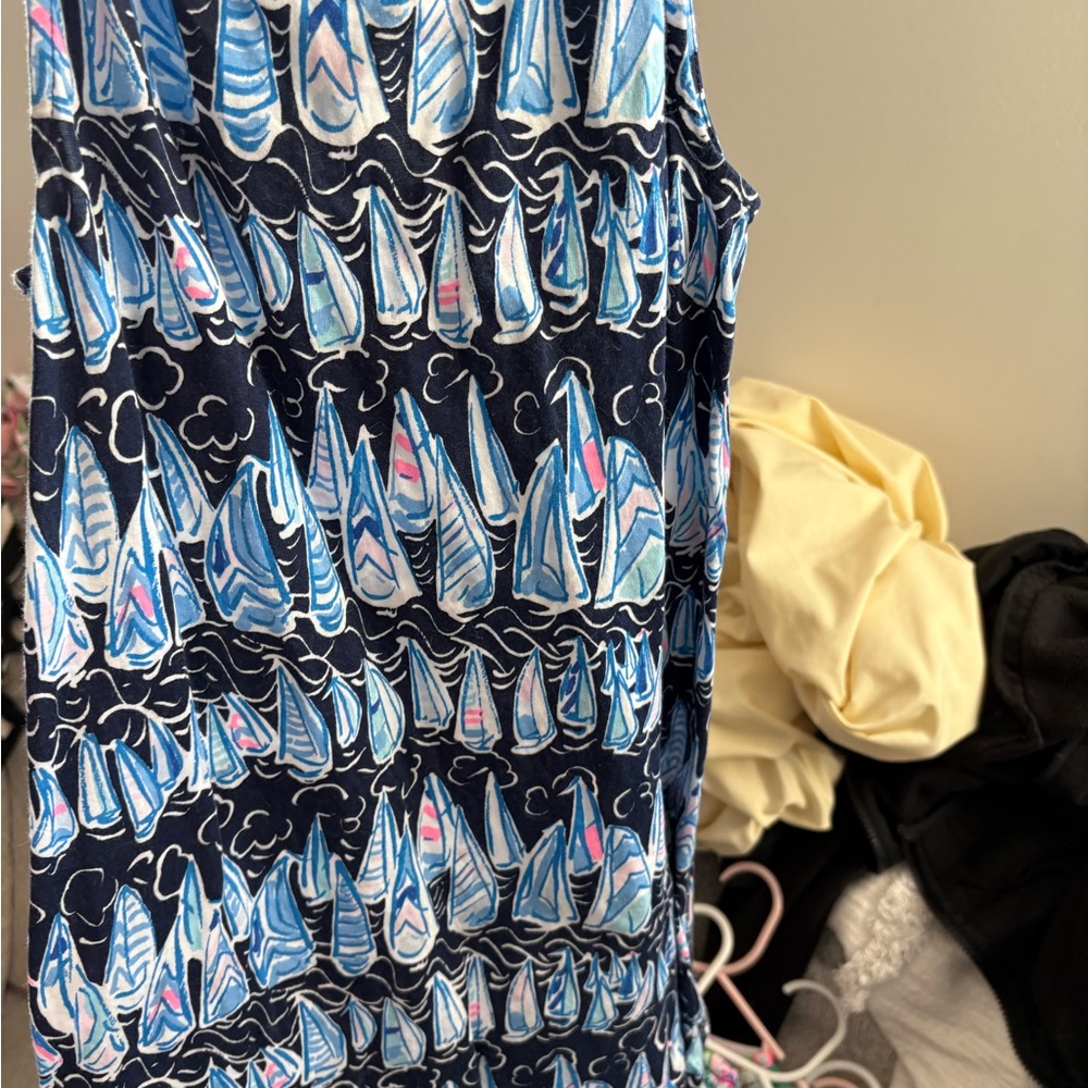 Nautical Blue and Pink Sailboat Dress